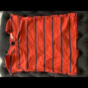 Abercrombie Fitch 4th July Blouse Red Blue Stripe